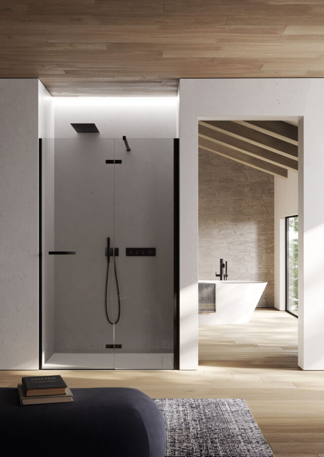 Cabines de douche élégantes et contemporaines